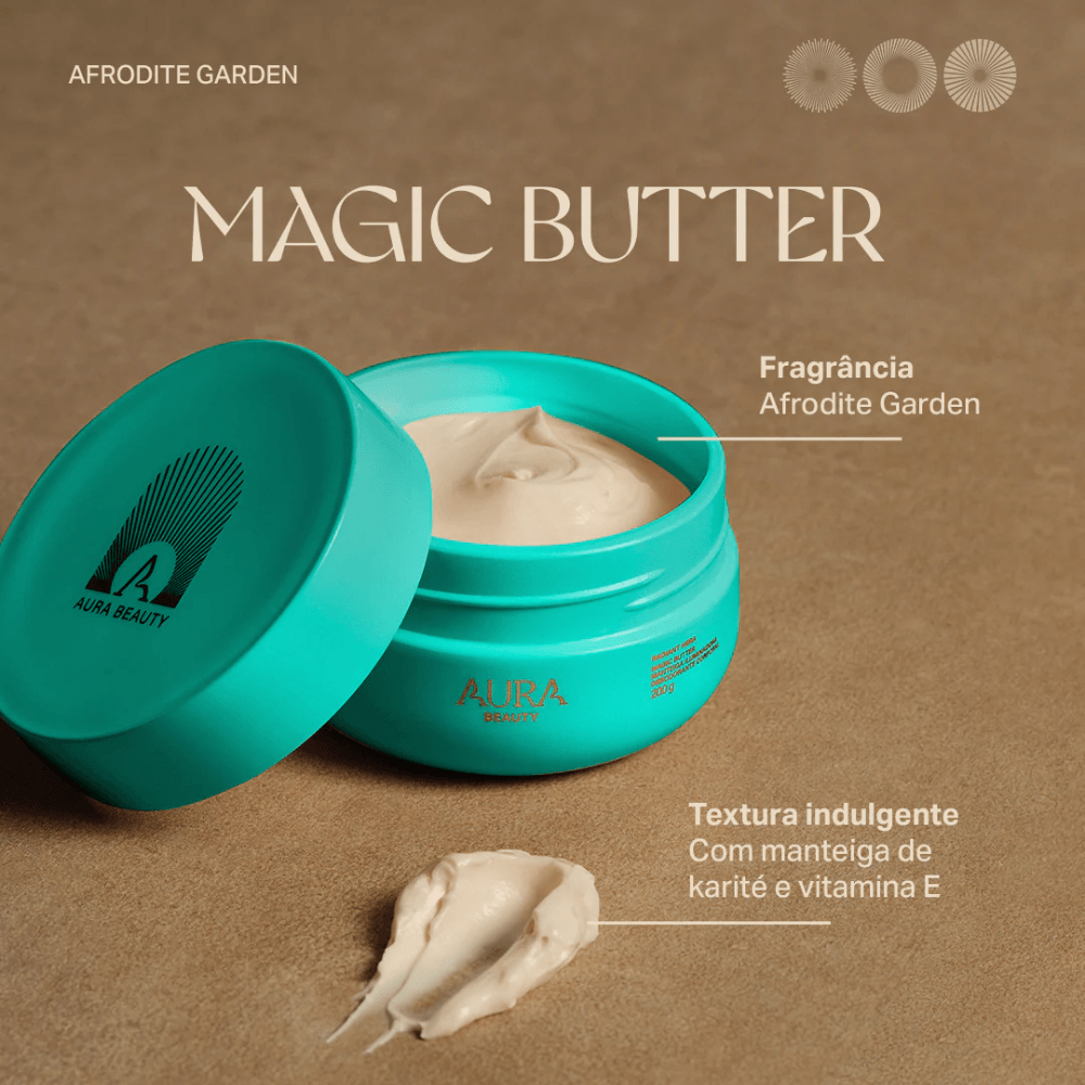 Manteiga Iluminadora Magic Butter Afrodite Garden AURA Beauty 200g