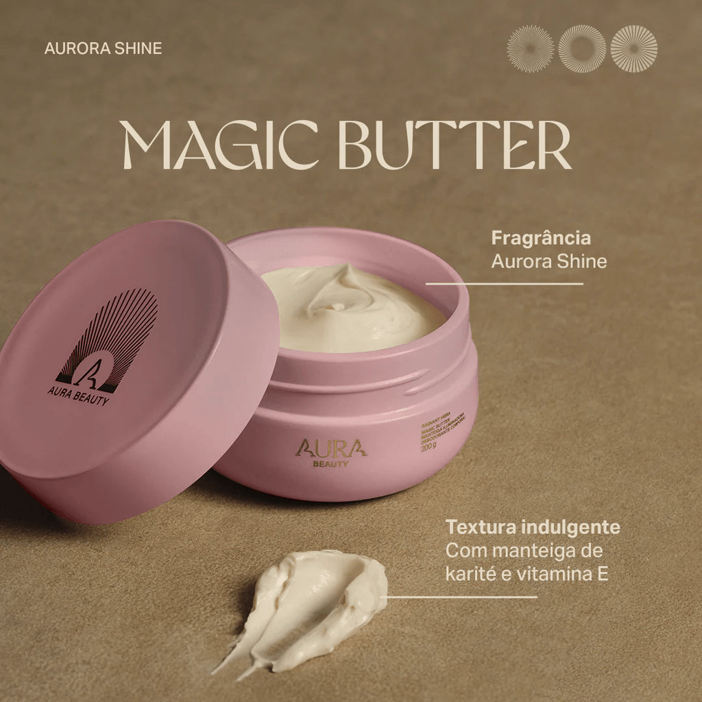 Manteiga Iluminadora Magic Butter Aurora Shine AURA Beauty 200g