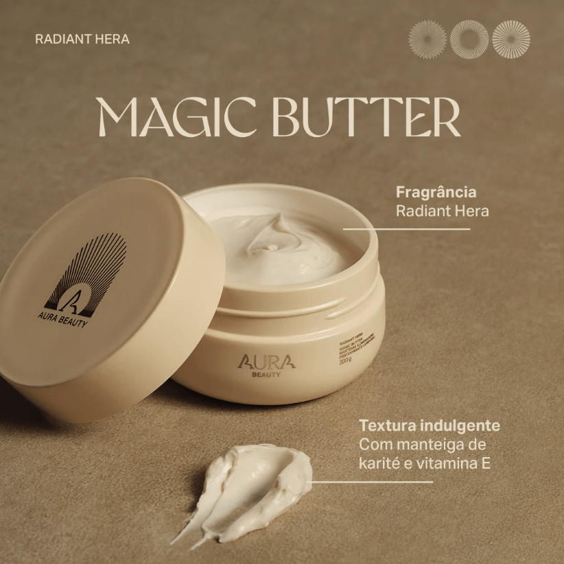 Manteiga Iluminadora Magic Butter Radiant Hera AURA Beauty 200g