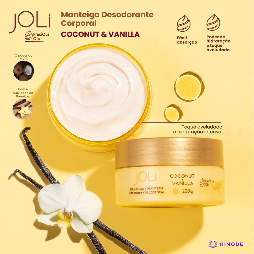 Manteiga Corporal Joli Vanilla e Coco 200g