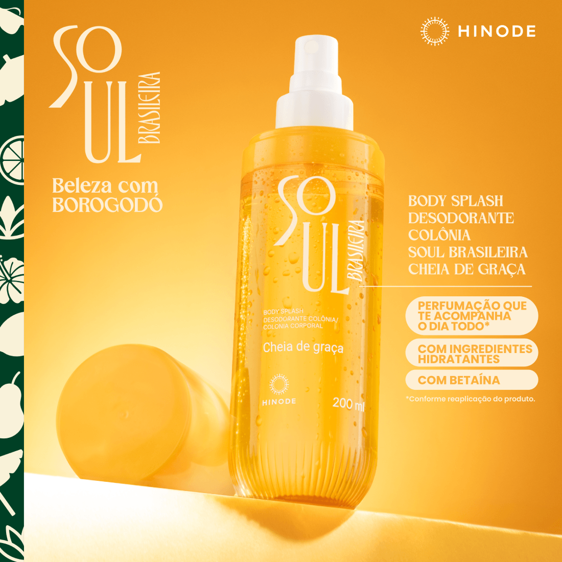 Body Splash Soul Brasileira Cheia de Graça 200ml