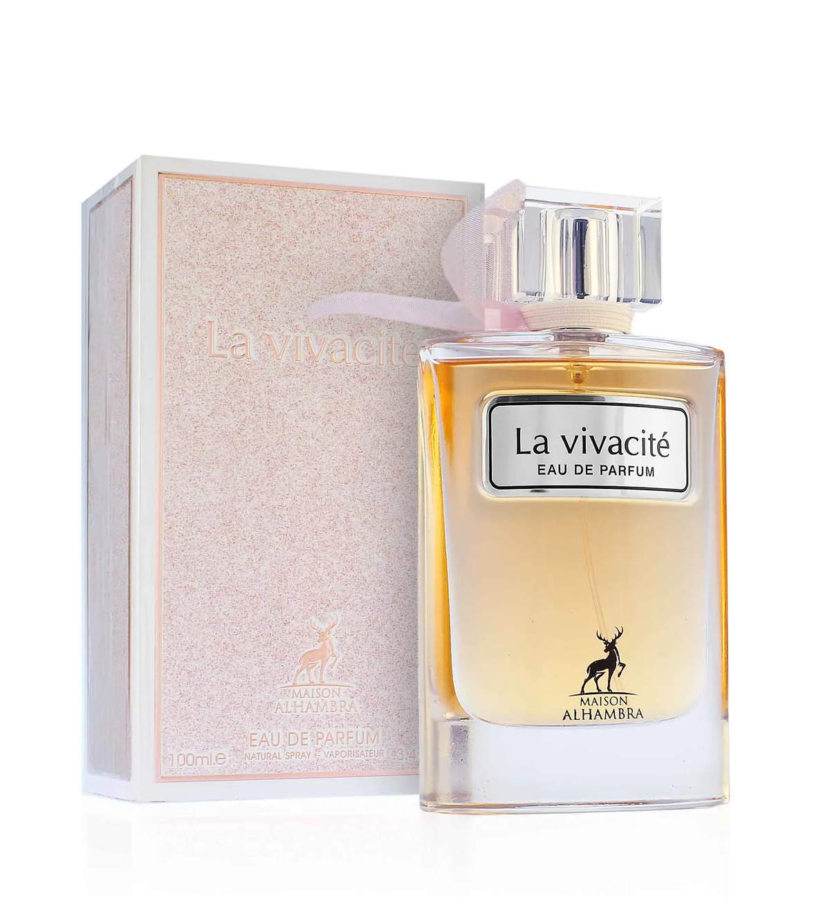 La Vivacité Maison Alhambra 100ml - frasco ao lado da caixa