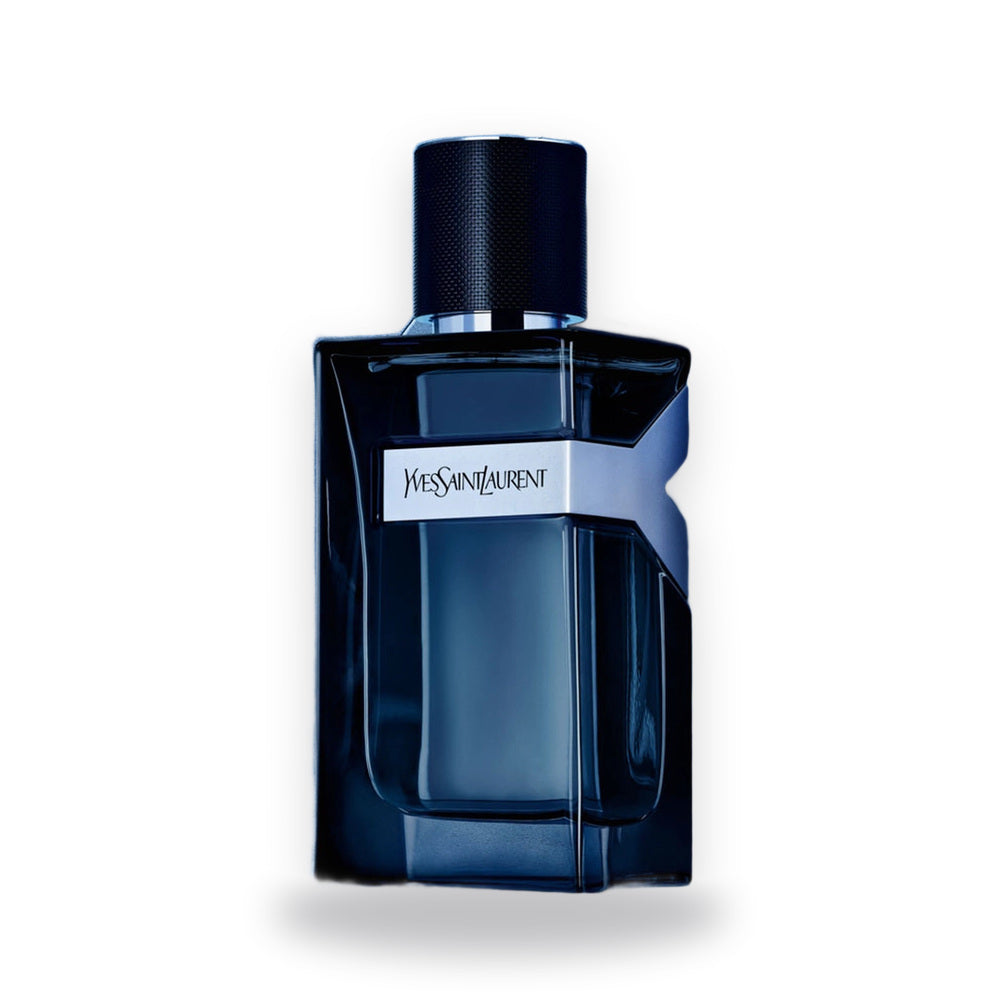 Y Yves Saint Laurent Eau de Parfum Intense 100ml - frasco em tres quartos, fundo branco